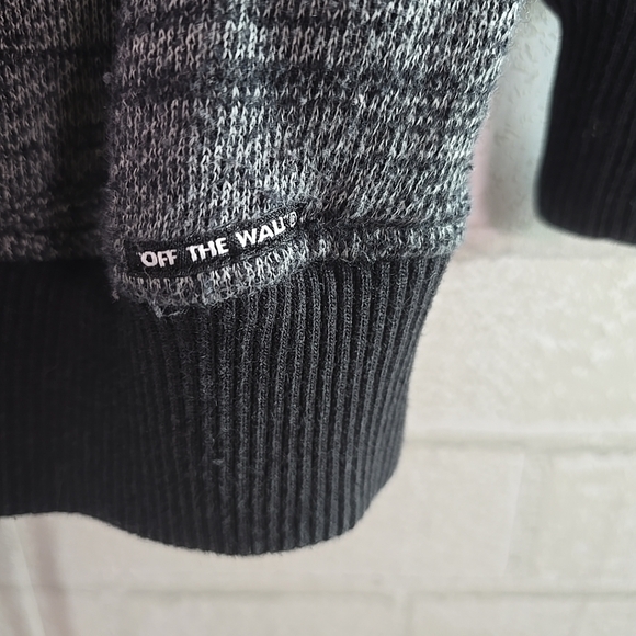 Vans Knit Cardigan Sweater Men's Long Sleeve Button-down Navy Heather Gray Sz. M - Picture 8 of 9